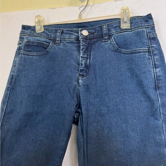 Maison Margiela MM6 Gradient ColorBlock Jeans Cotton Stretch Slim Zip Pockets 36 - Picture 4 of 16